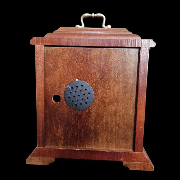 Howard Miller Mantel Clock 612-481 Quartz Brass Handle No Chimes Wood Case USA - Picture 3 of 9